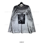 Growing Printing Velvet Long Sleeve T-shirt