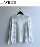 Ribbed Detail Knitted Slab Tee