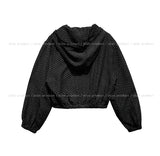 Summer Dot Rain Crop Hood Jumper