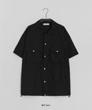 [unisex] Femins Pocket Nylon Over Short Sleeve Shirt