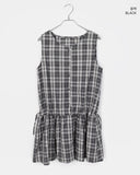 Venice Strap Sleeveless Check Mini One Piece