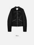 Derock Leather Blouson Jacket