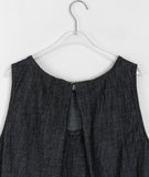 Yuyudi Layered Pocket Button Denim Vest