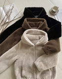 Tera Eco Fur Mink Hood Zip-Up