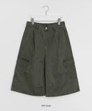 [unisex] Yuldi Banding Cargo Bermuda Pants