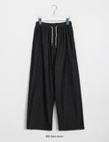 Sokoy Banding Waist Wide Denim Pants