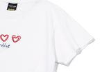 Caroline Chain Embroidered Crop Short Sleeve Tee