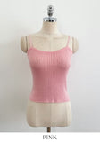 Sisle knit sleeveless wrinkle shirt set