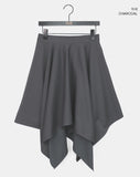 Maring Unbalanced Layered Midi Skirt