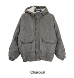 Deuce fleece corduroy hooded jacket