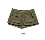 Cori Utility Pocket Wrap Skirt Pants