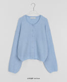 Oyui Color Round Basic Knit Cardigan