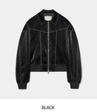 (UNISEX) Raper Leather Balloon Jacket