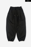 Mink pintuck balloon jogger sweatpants