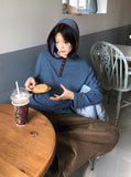 STRIPE BUTTON HOOD T