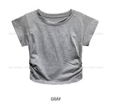 Lucy Shirring Spandex Cap Short Sleeve