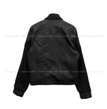 Mood Knit Color Matching High Neck Jacket