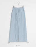 Ops Summer Banding Nylon Wide Pants