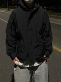 Stiek Nylon Over Pocket Cropped Military Jacket