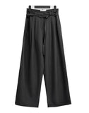 Belt pin tuck slacks