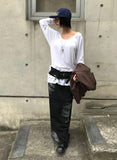 LETTERING MAXI SKIRT