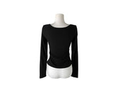 Sojin Lace Shirring Button T-Shirt