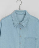 Shudo Pocket Denim Short Sleeve Shirt