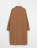 Kaneko Corduroy Shirt Long One Piece