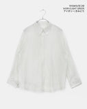 Manin Stripe See-through Overfit Long Sleeve Shirt