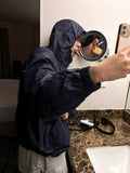 Crop hood windbreaker