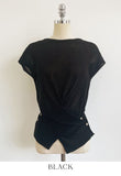 Niroin Cross Cap Sleeve Short Sleeve