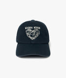 DOODLE HEART VINTAGE WASHED BALL CAP
