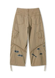 Raviel Check Damage Cotton Pants