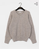 [Wool 10] Dabur Lambs Wool V-neck Knit