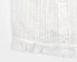 Hiyu pintuck frill lace ribbon strap sleeveless blouse