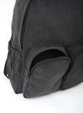 Two-Pocket Suede Backpack