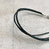 Cross leather bracelet