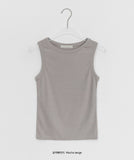 Tekong Basic Color Rib Sleeveless