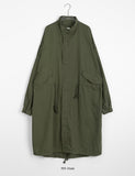 Suichi long string cotton field jacket