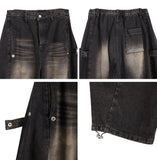Neo Button Balloon Denim Pants