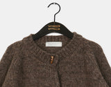 Poban Over Pocket Wood Duffle Knit Cardigan