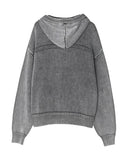 Deven Pigment Hooded Cardigan