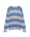 Rical Stripe Mesh Knit