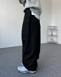 Lian Pintuck Wide Denim Pants