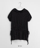 Lingel Star Hood Shirring Short Sleeve Tee