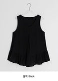 Kahina Layered Frill Sleeveless Blouse