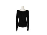 Helo Angora Rib Ribbon Knit Cardigan