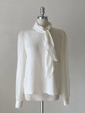 Lumian Pearl Satin Tie Blouse