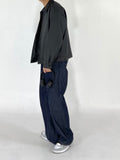 Semi-Wide Fit Indigo Denim Pants