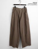 [MADE] Simo Pigment Slits Balloon Banding Cotton Long Wide Pants